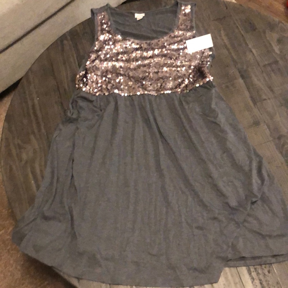 T-shirt Dress with Sequins